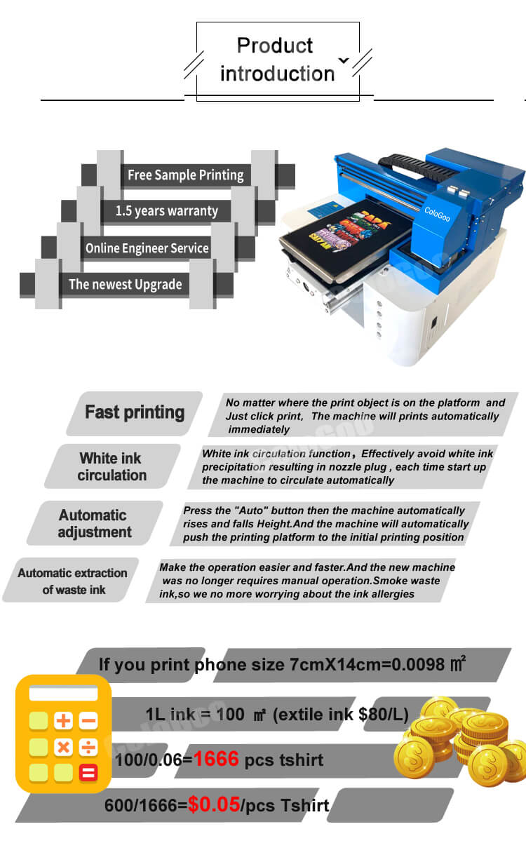 a3 dtg printer machine