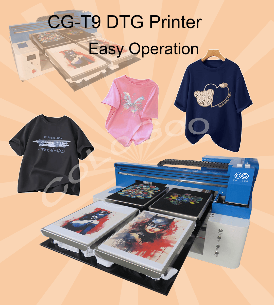 CG-T9 t-shirt printer