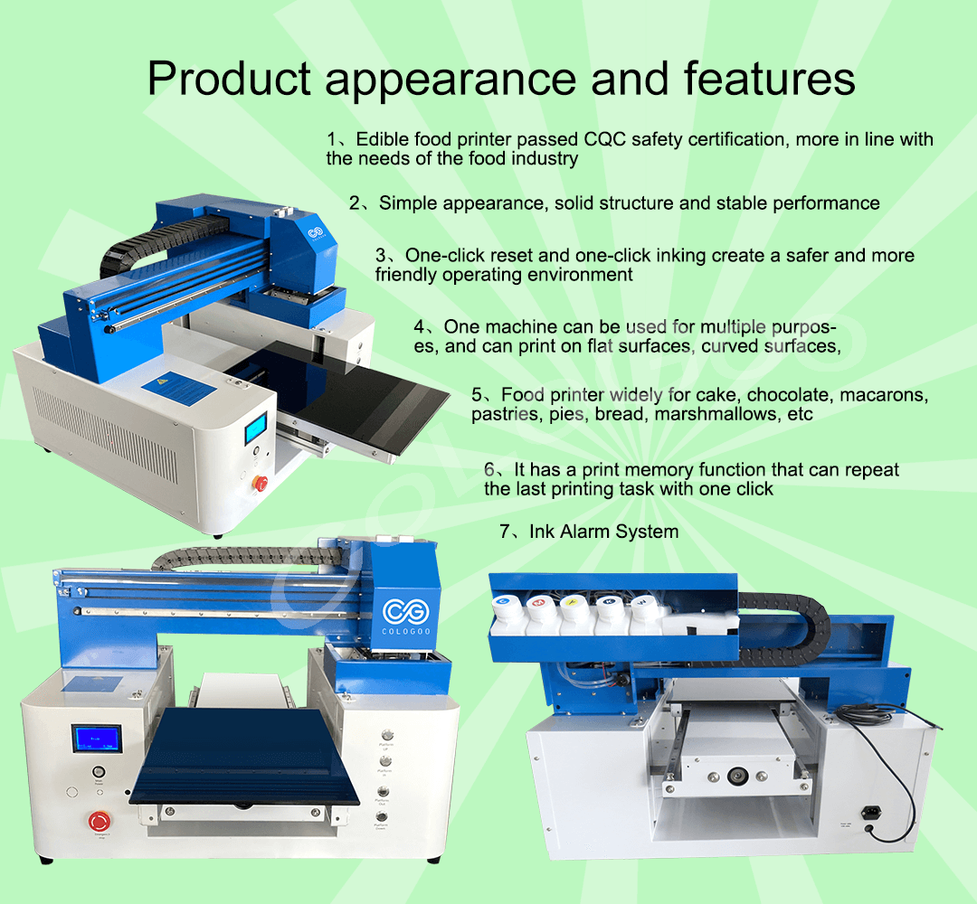 Edible printer for cookies