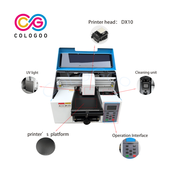 CG-A4pro2 flatbed uv printer