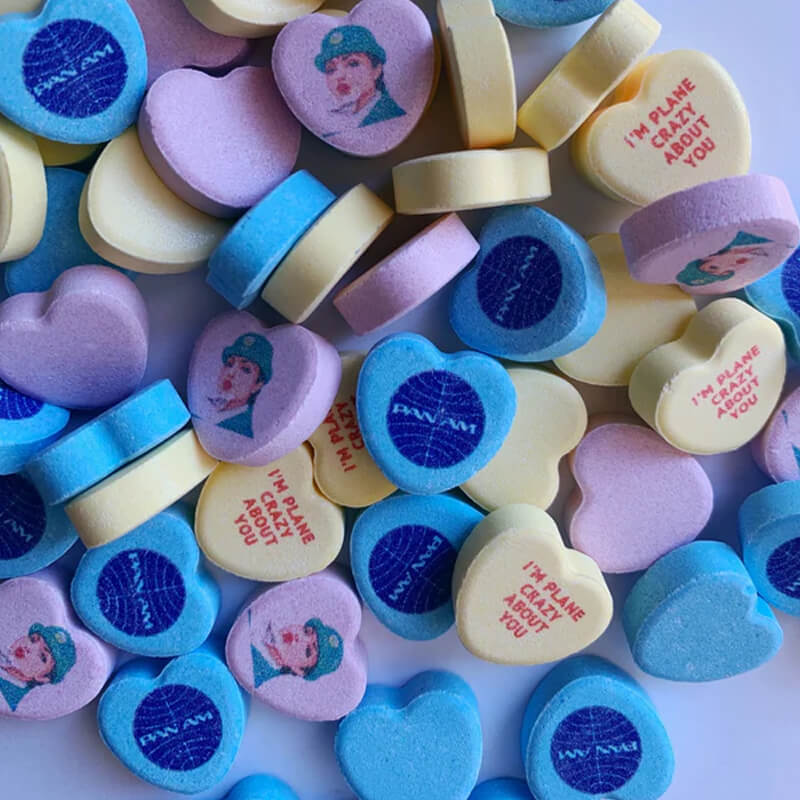 custom printed candy hearts